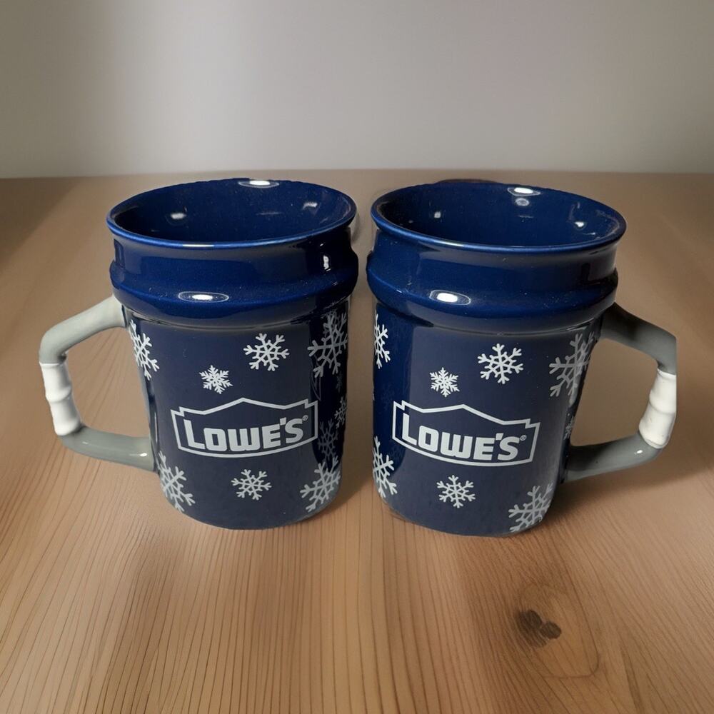 2 Lowes Black Friday Exclusive Bucket Coffee Mug 2025 Christmas Holiday Promo